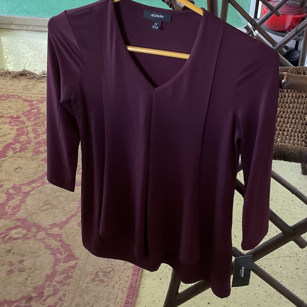 Alfani Deep Purple Blouse NWT